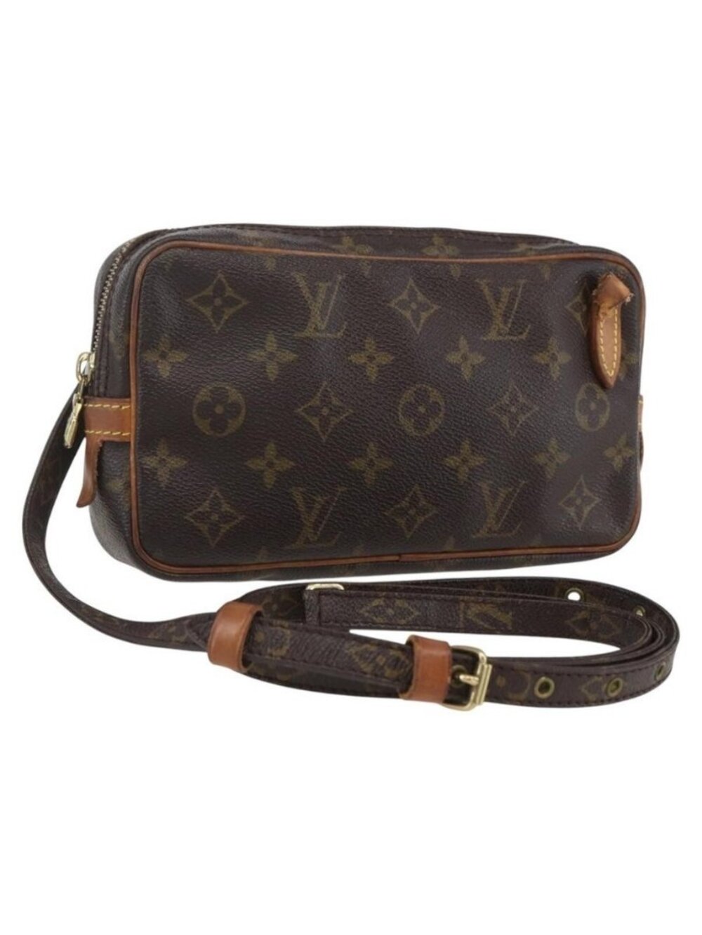 Authentic LOUIS VUITTON Monogram Marly Bandouliere Shoulder Bag M51828 LV
